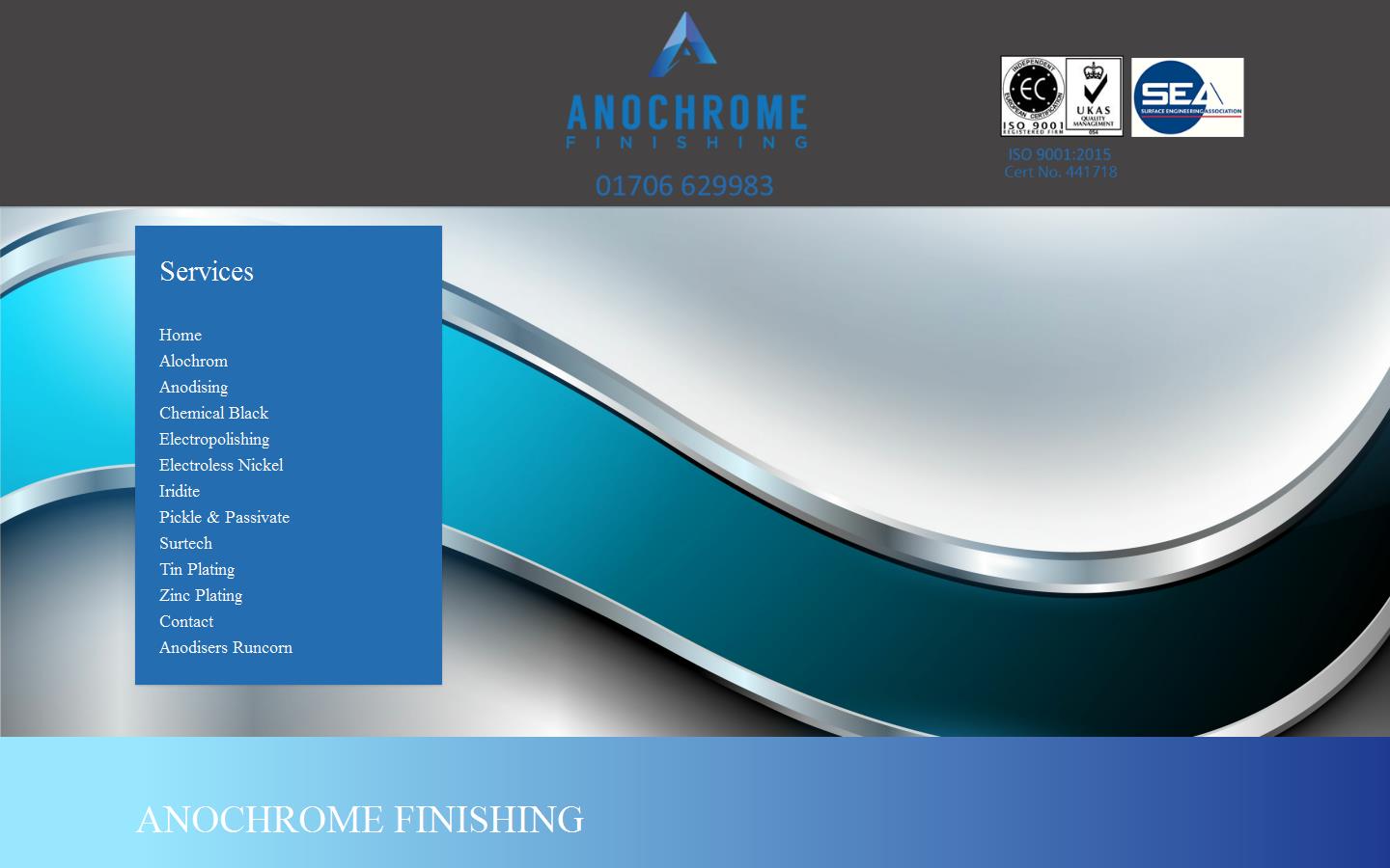 Anochrome Finishing Website