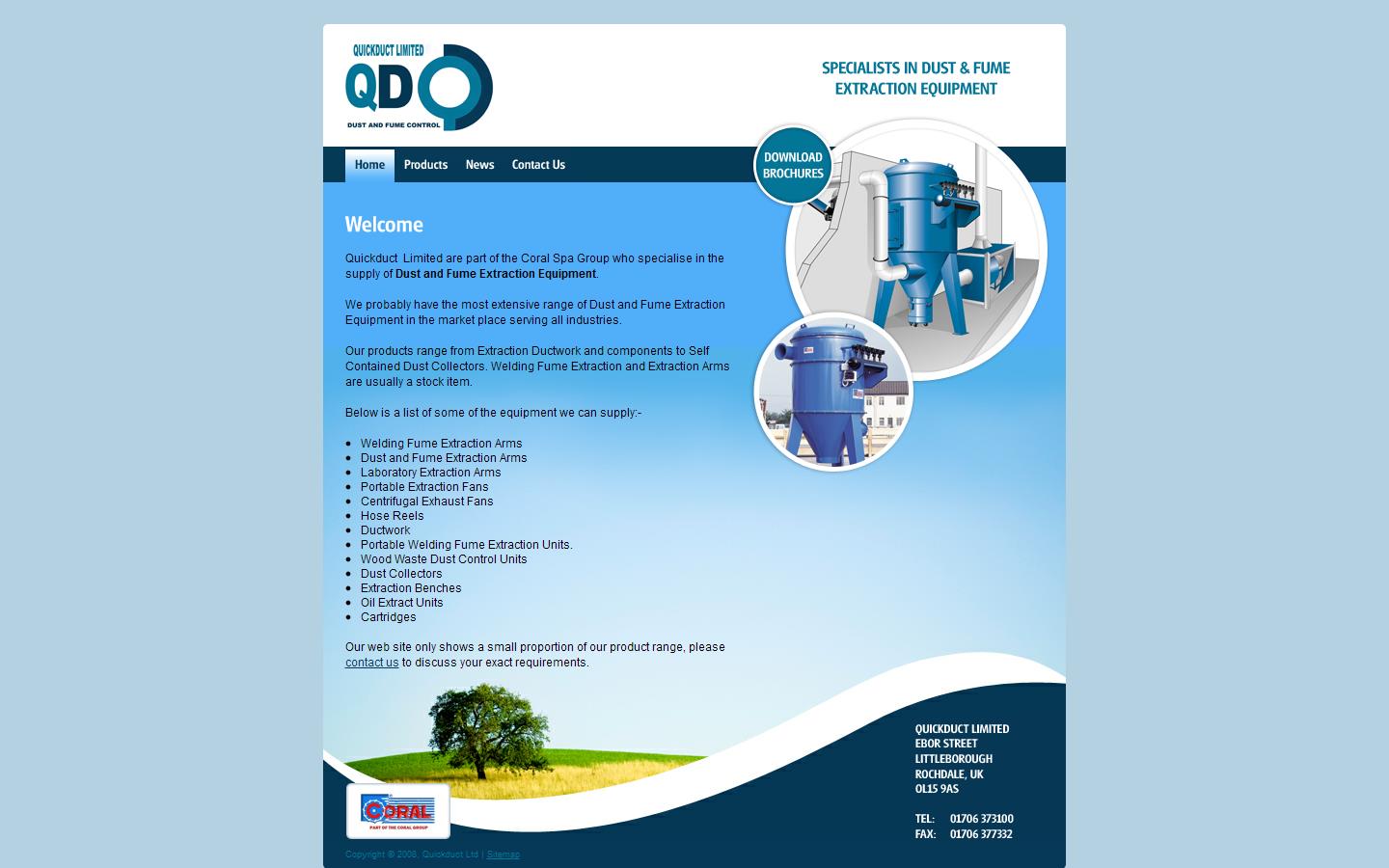 Quickduct Ltd Website