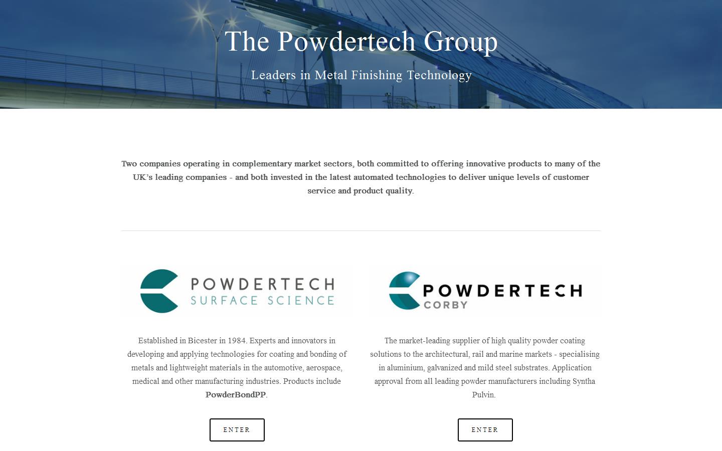 Powdertech Bicester Website