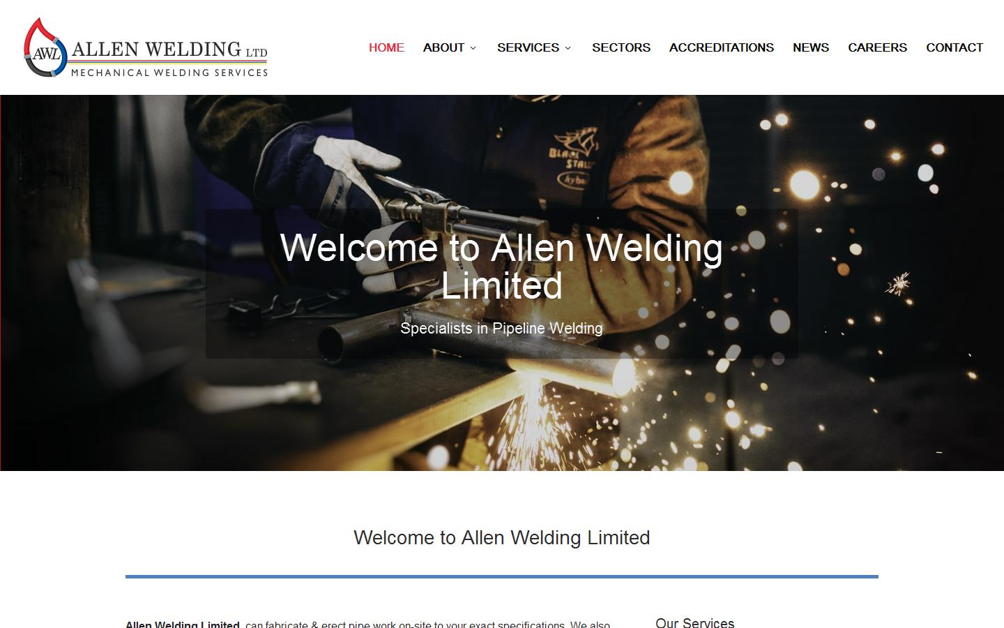 Allen Welding Ltd Website