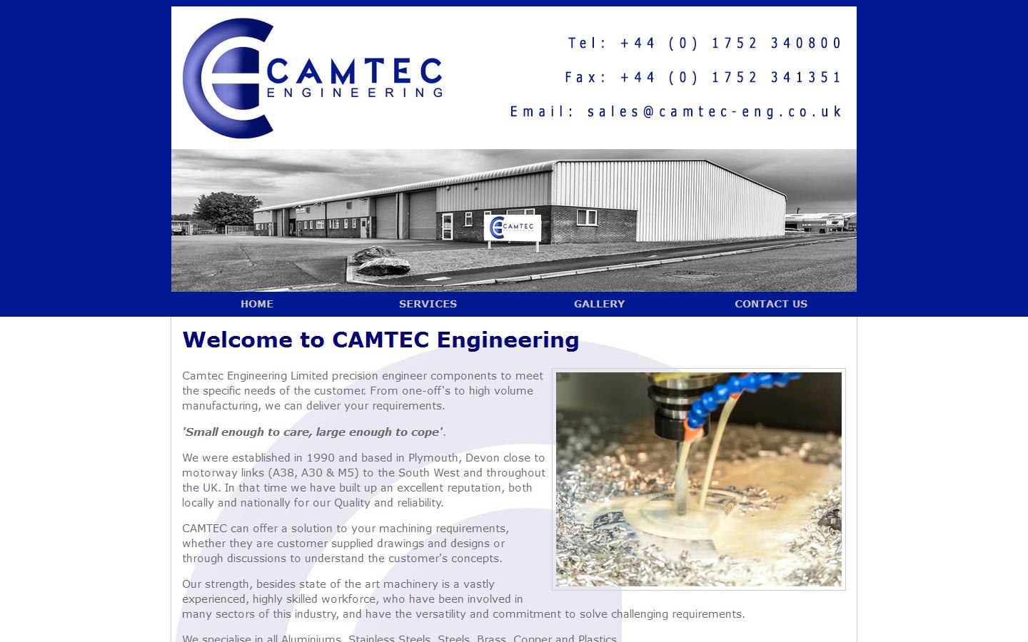 Camtec Engineering Website