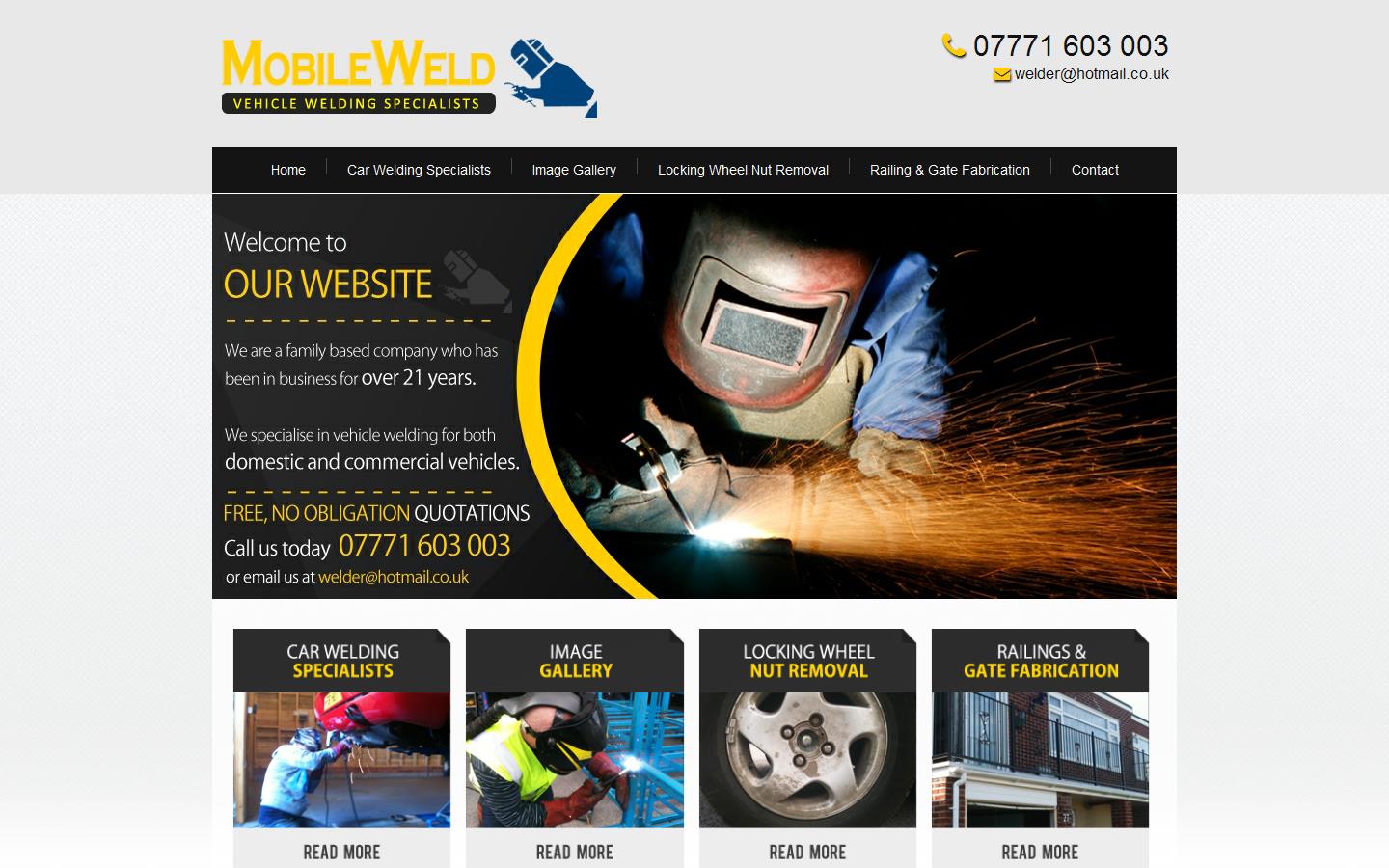 Mobile Weld Website