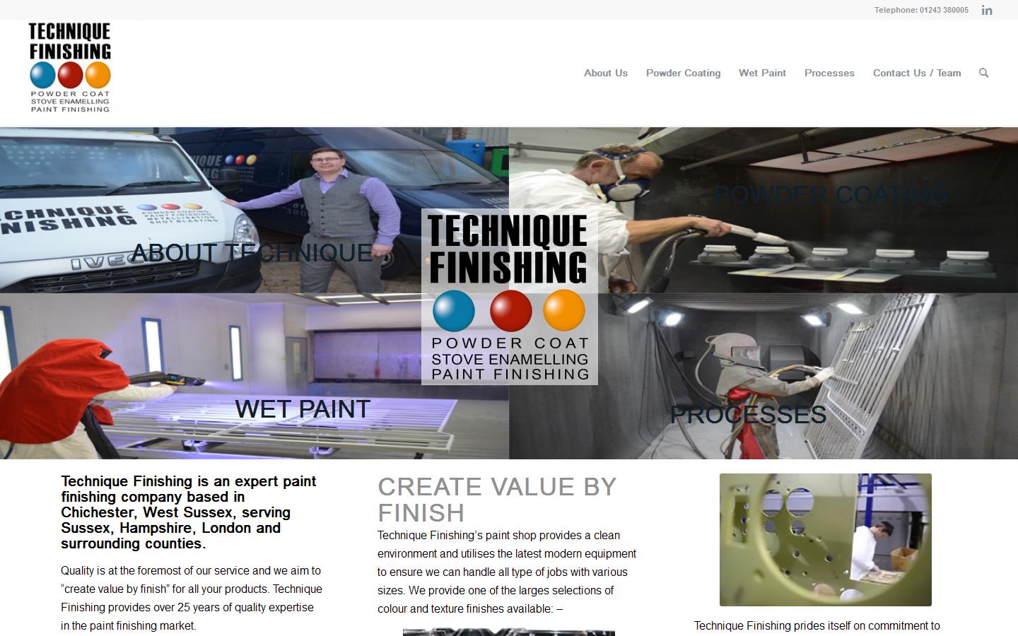 Technique Finishing Ltd Website