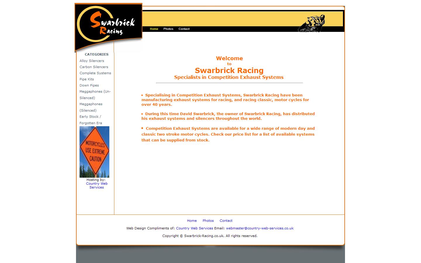 Swarbrick Racing Website