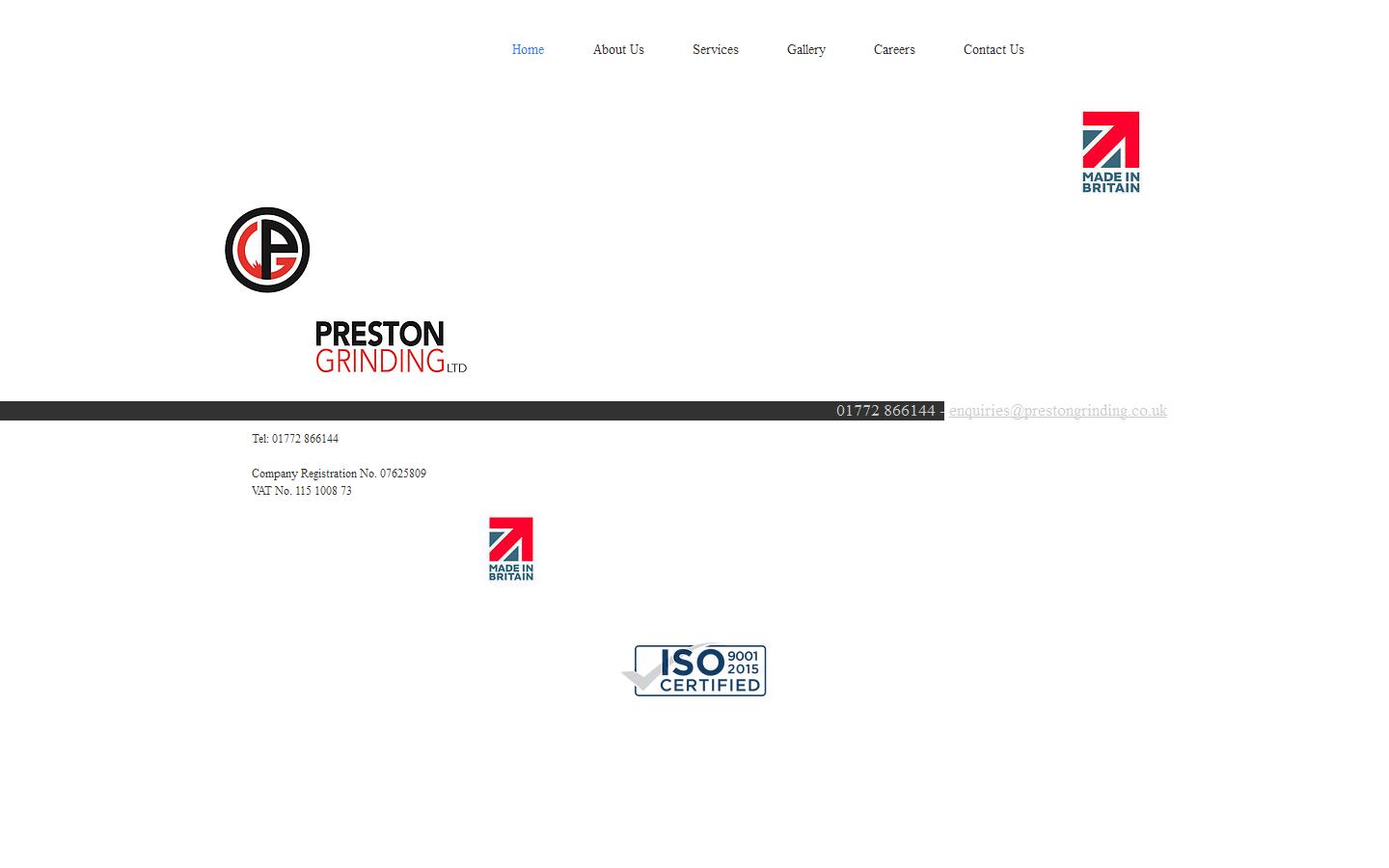 Preston Grinding Ltd Website