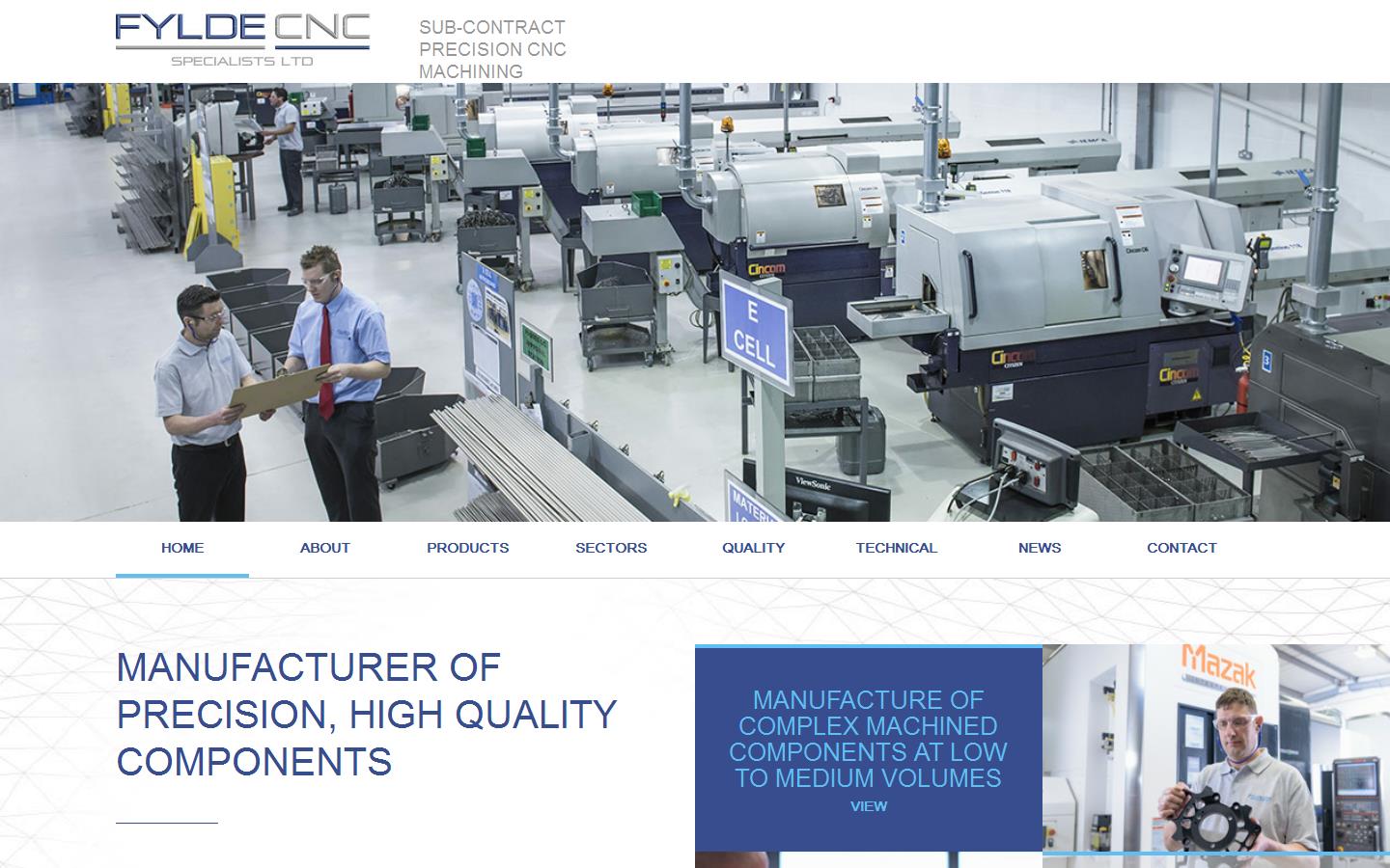 Fylde C N C Specialists Ltd Website