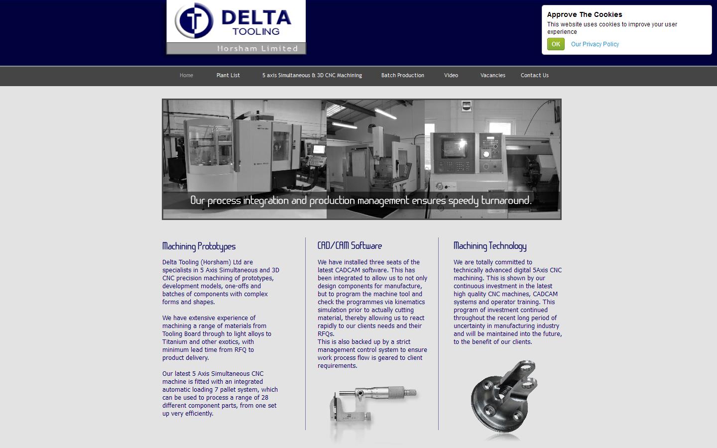 Delta Tooling Horsham Ltd Website