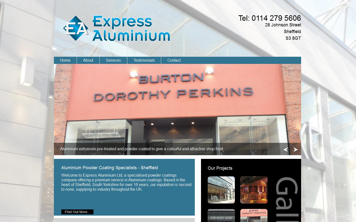Express Coatings Website