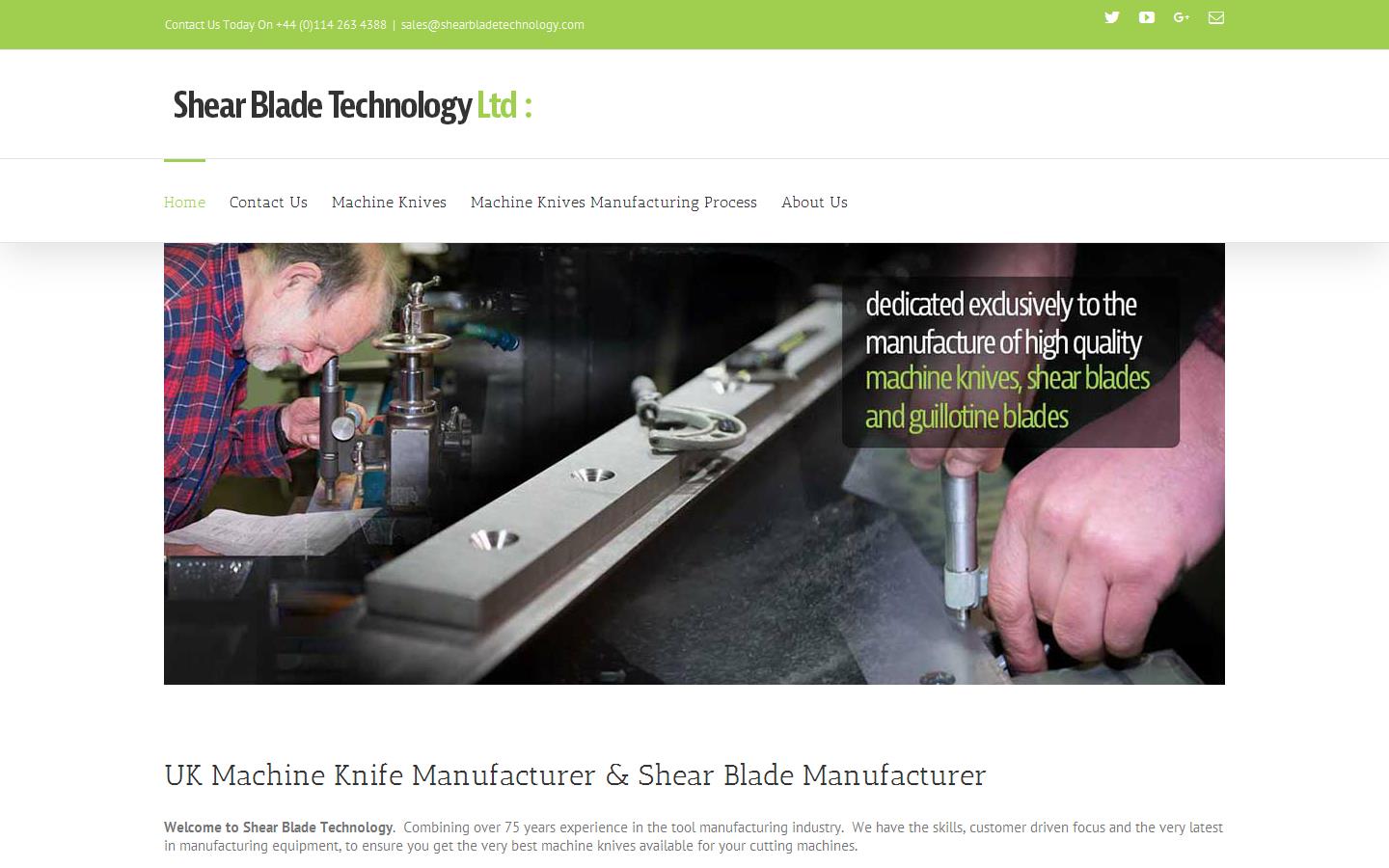 Shear Blade Technology Website