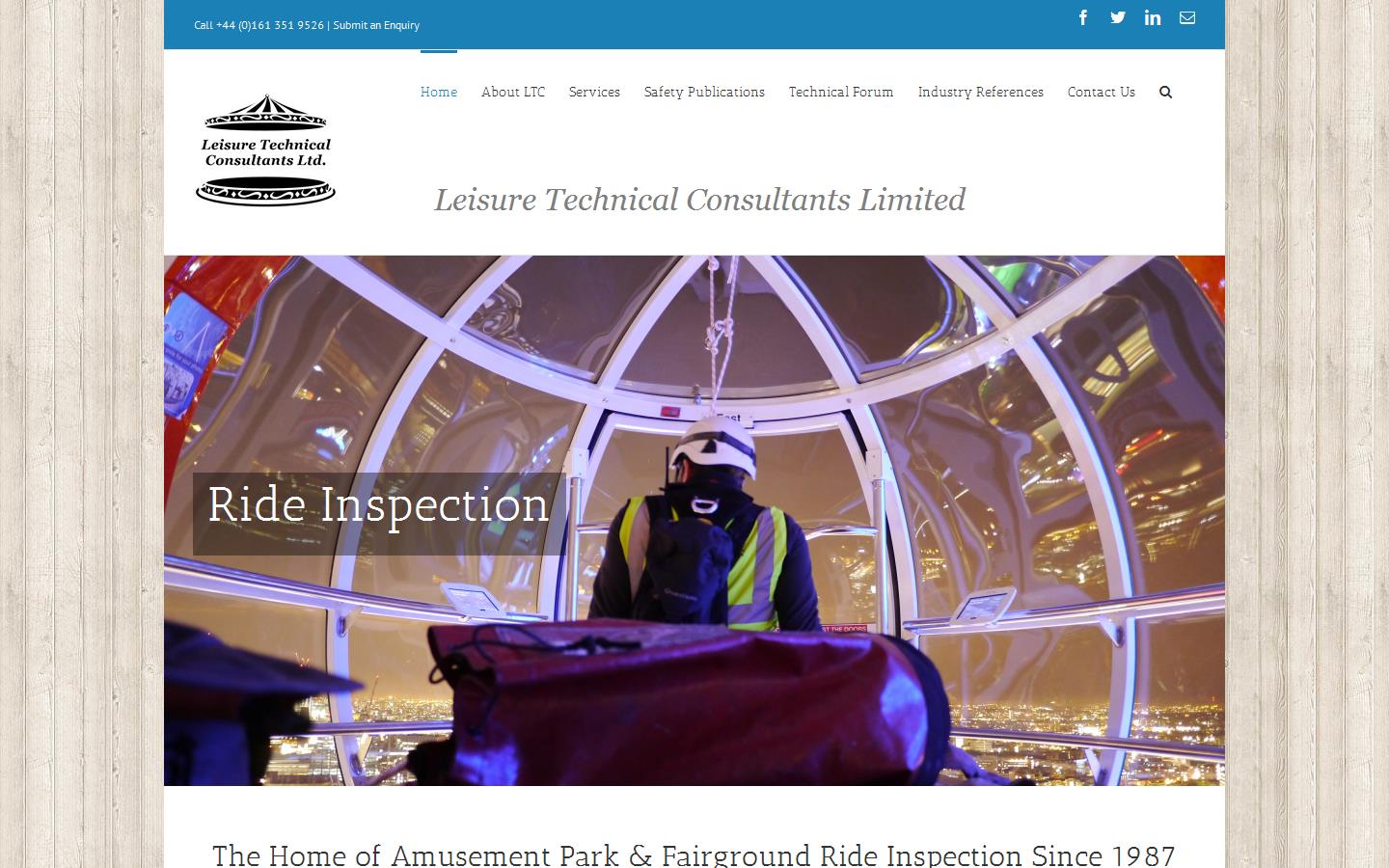 Leisure Technical Consultants Ltd Website