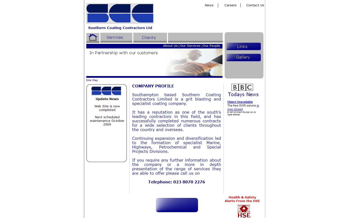 Southern Coating Contractors Ltd Website