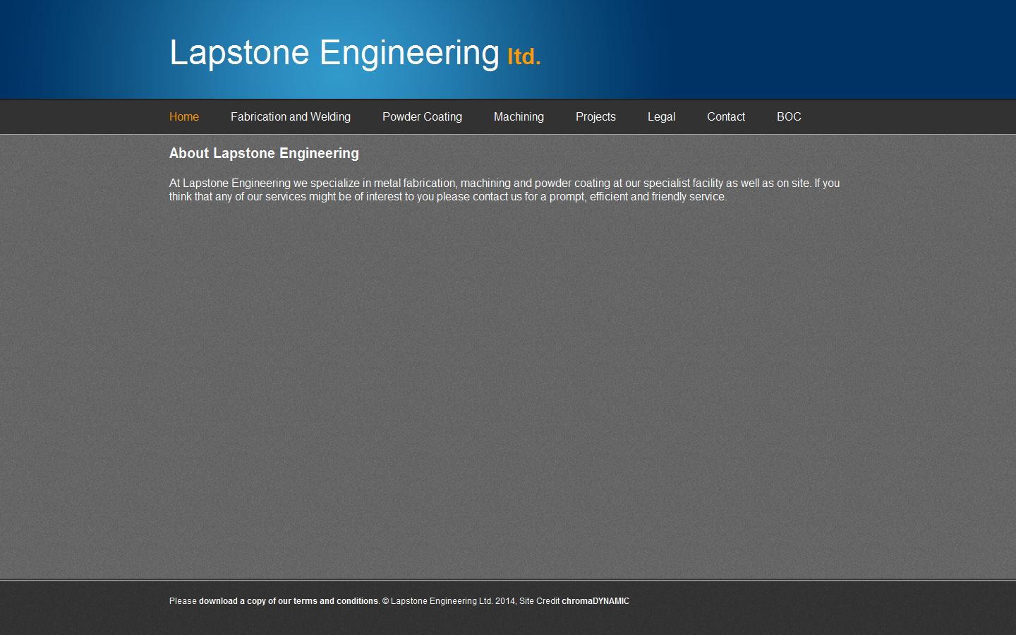 Lapstone Engineering Ltd Website