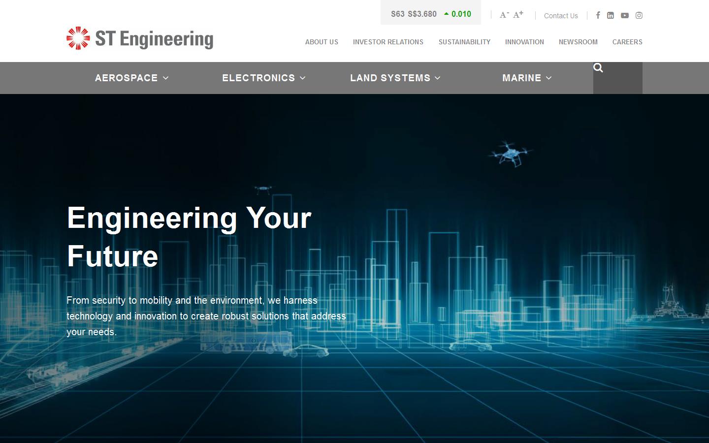 Singapore Technologies Engineering Website
