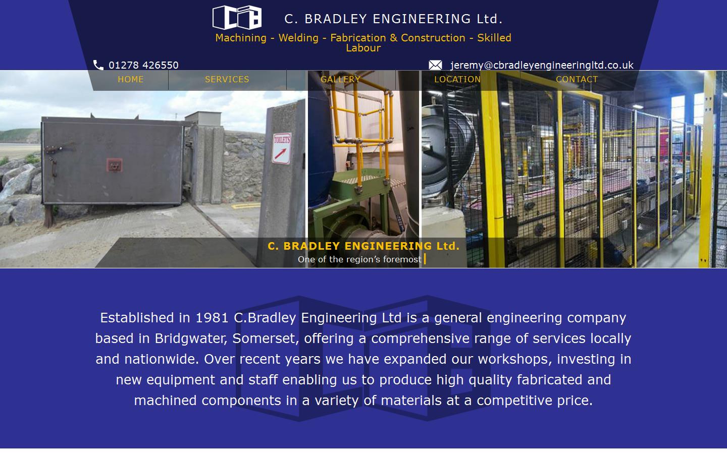 C Bradley Engineering Ltd Website