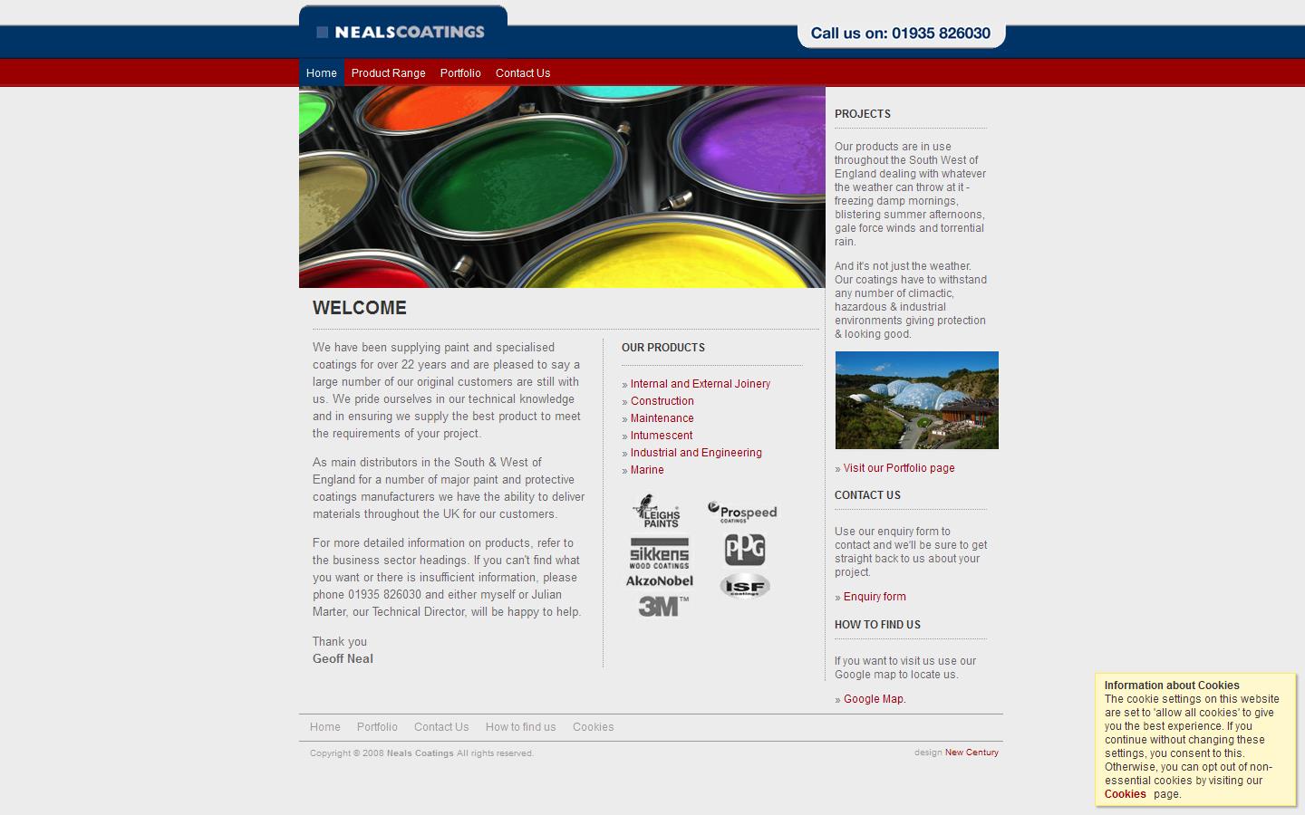 Neals Coatings Website