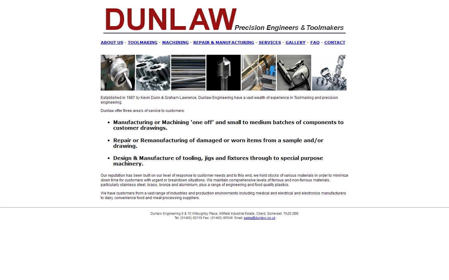Dunlaw Engineering Website