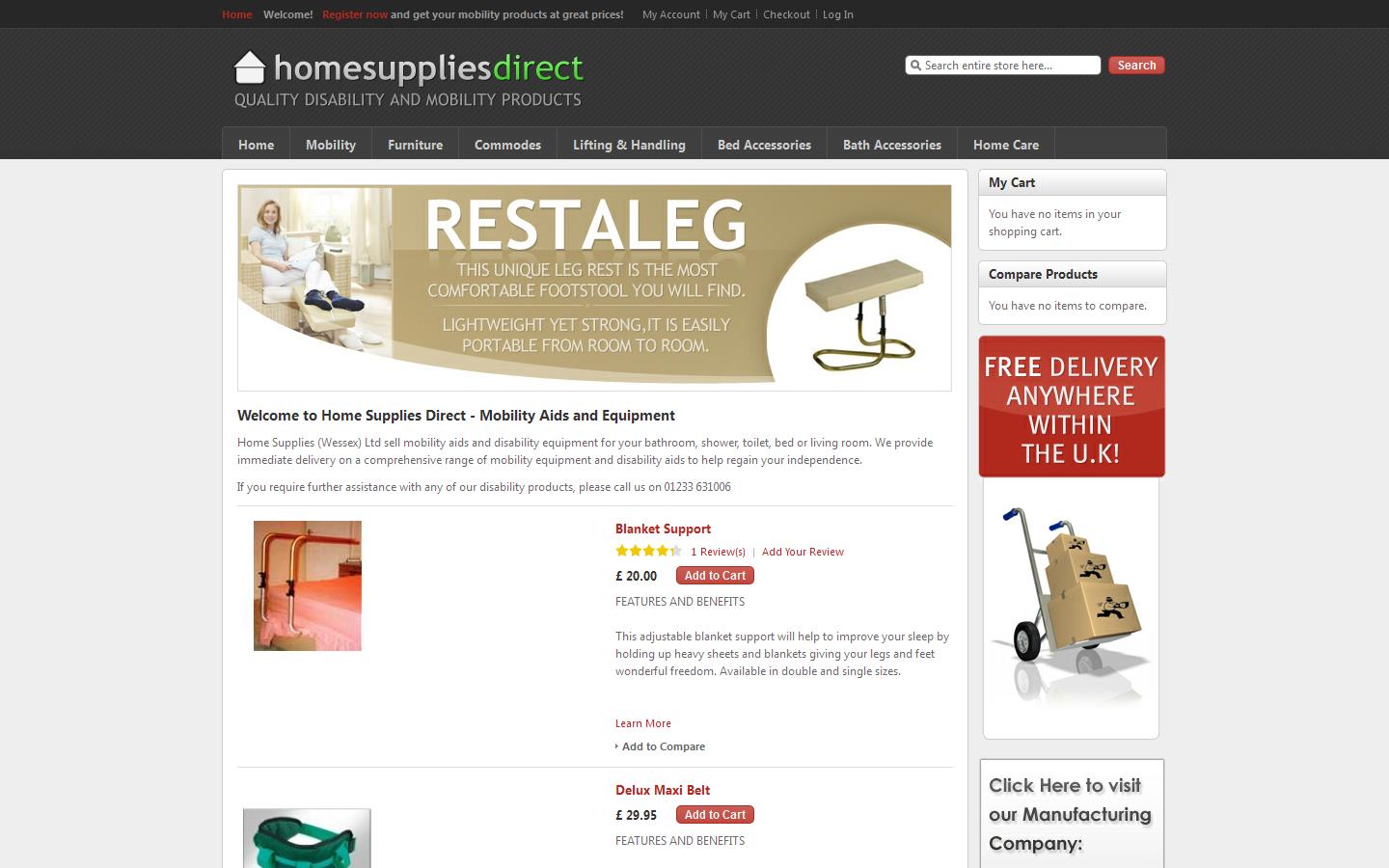Home Supplies Direct Website