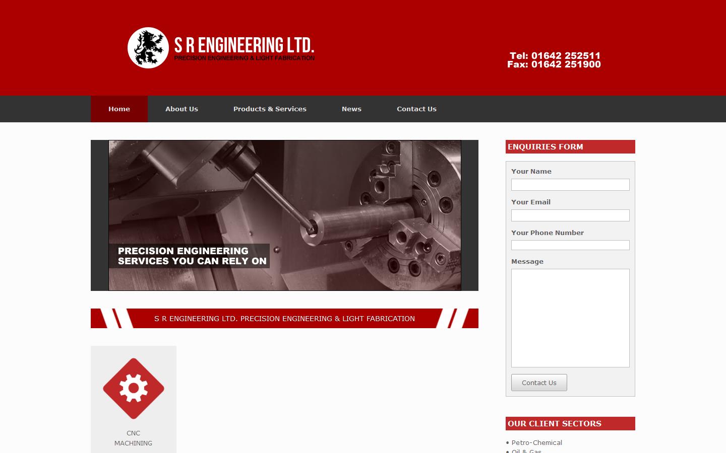 S R Engineering Ltd Website