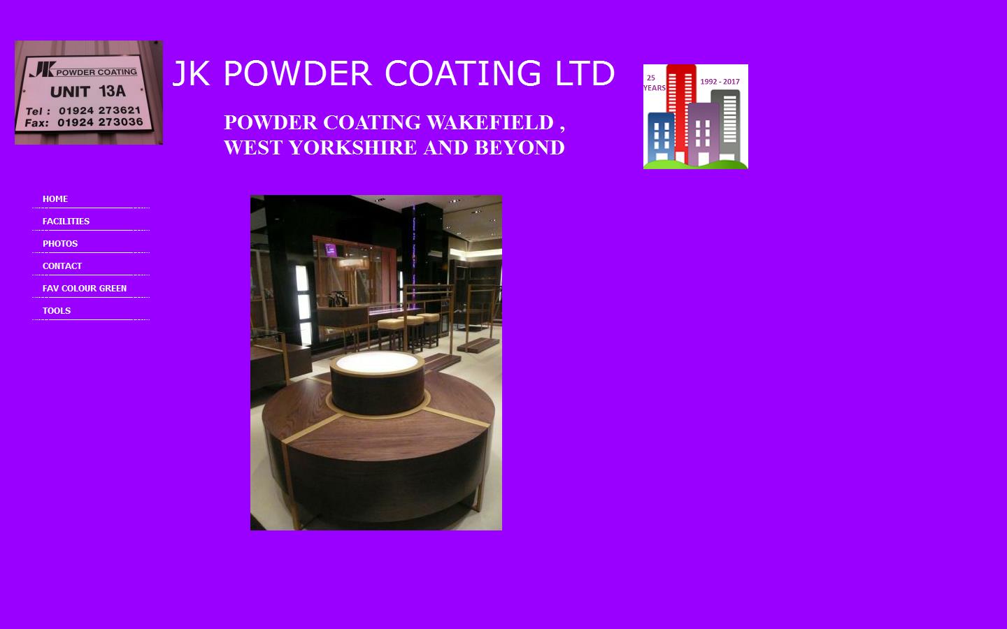 J K Powder Coating Ltd Website
