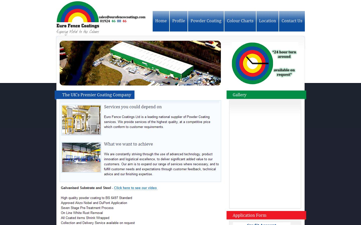 Euro Fence Coatings Website