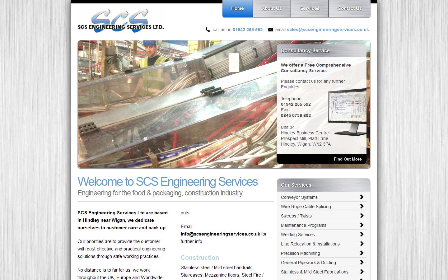 S C S Engineering Services Ltd Website