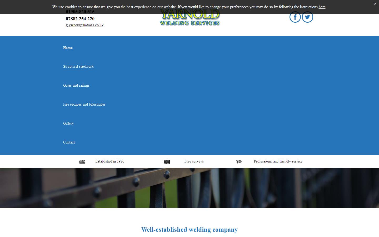 Yarnold Welding Services Website