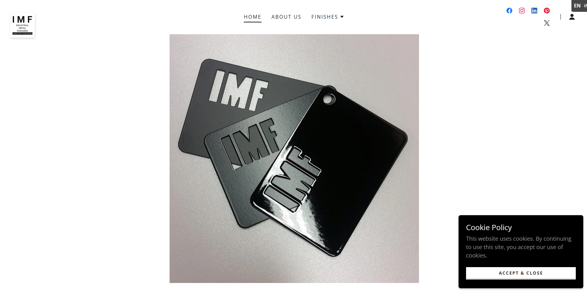 Industrial Metal Finishers Website