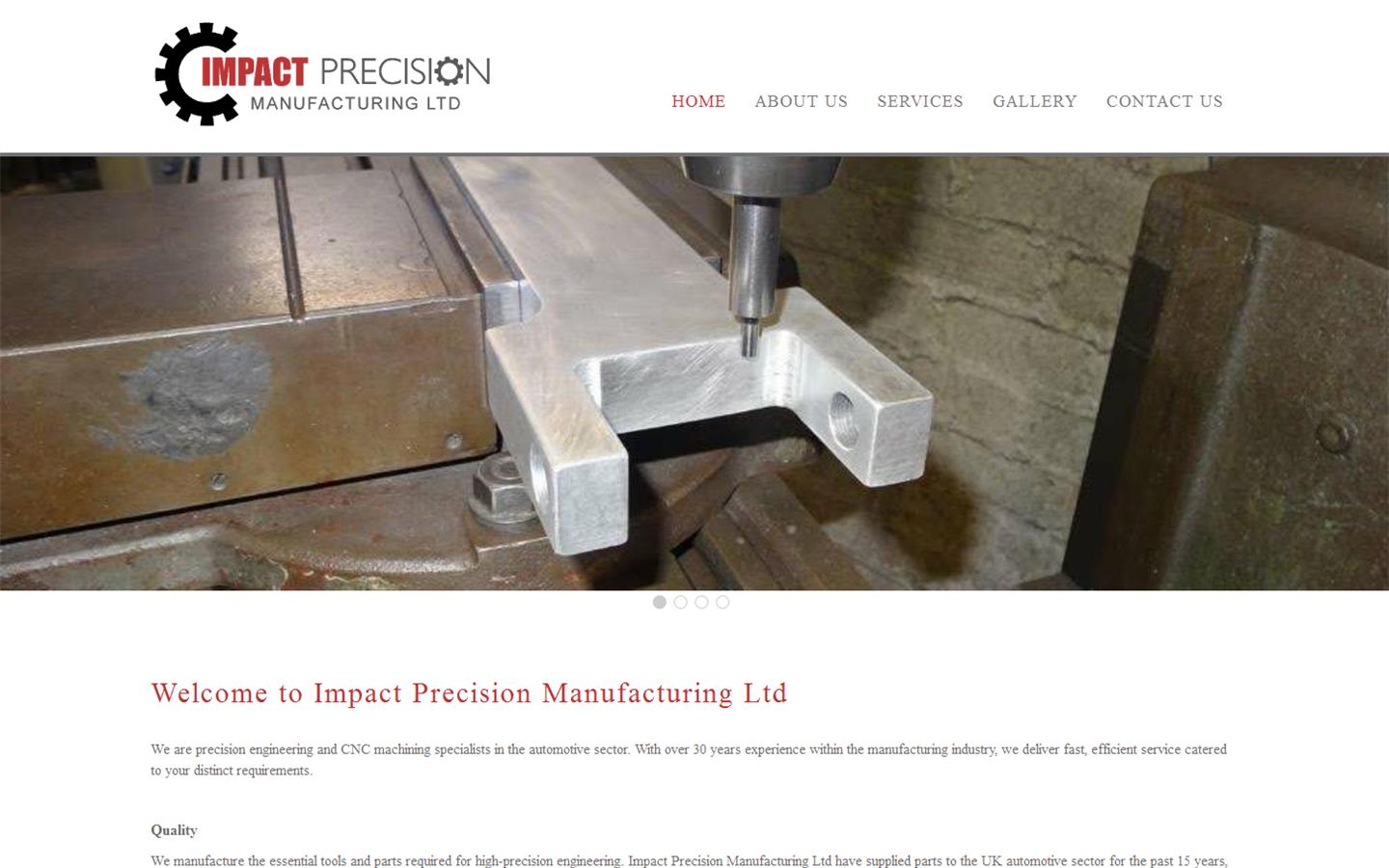 Impact Precision Manufacturing Ltd Website