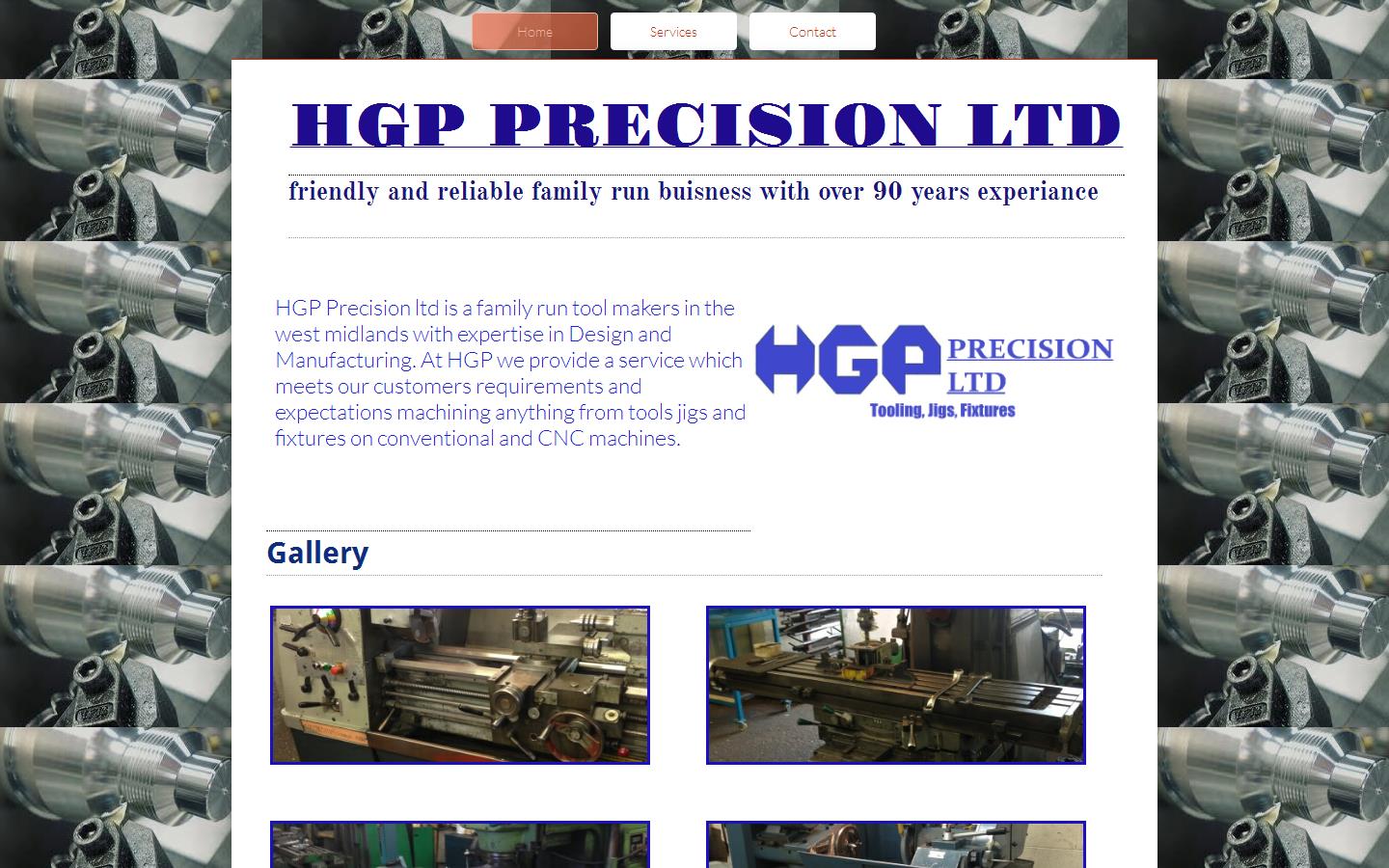 H G P Precision Ltd Website
