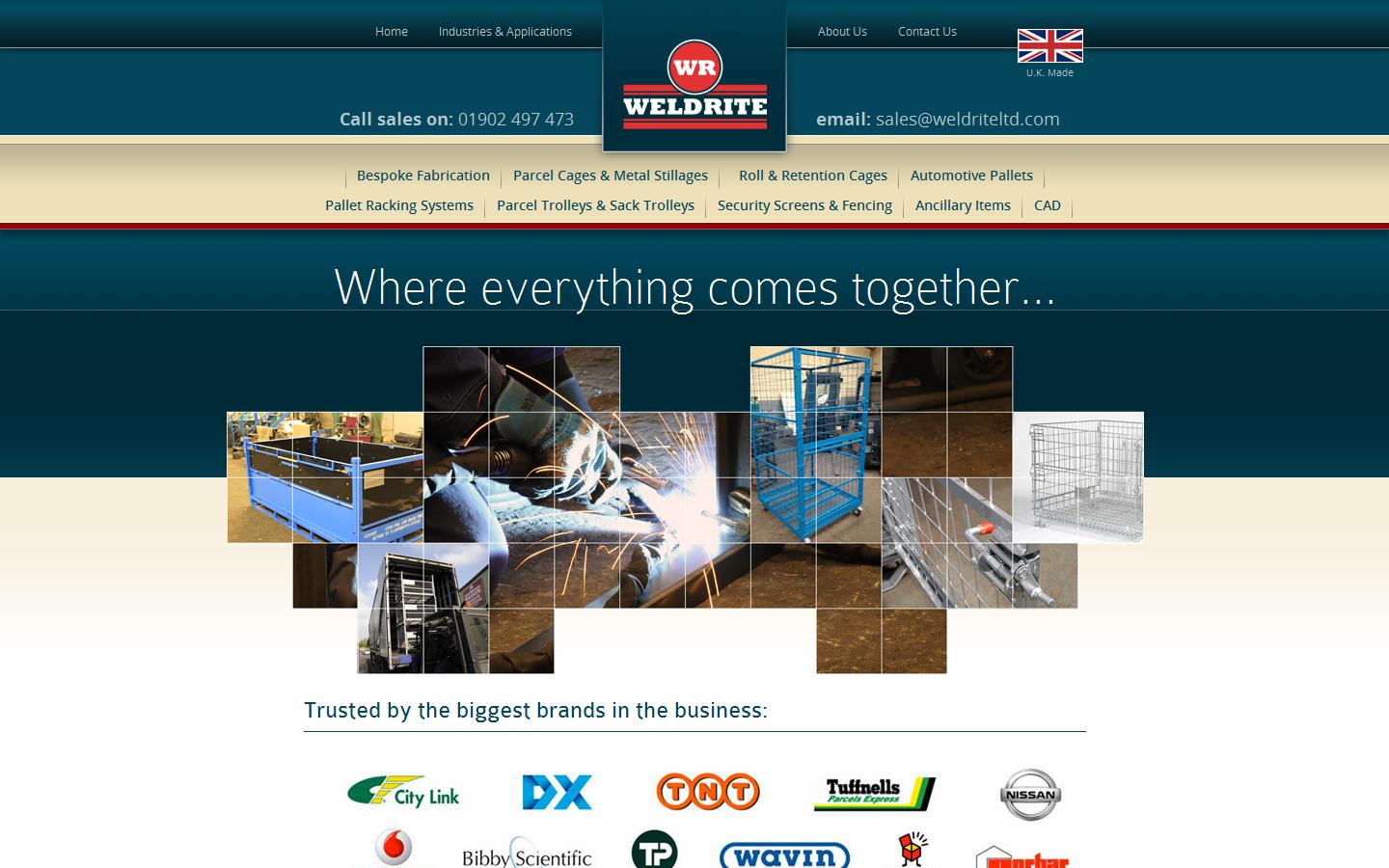 Weldrite Midlands Ltd Website