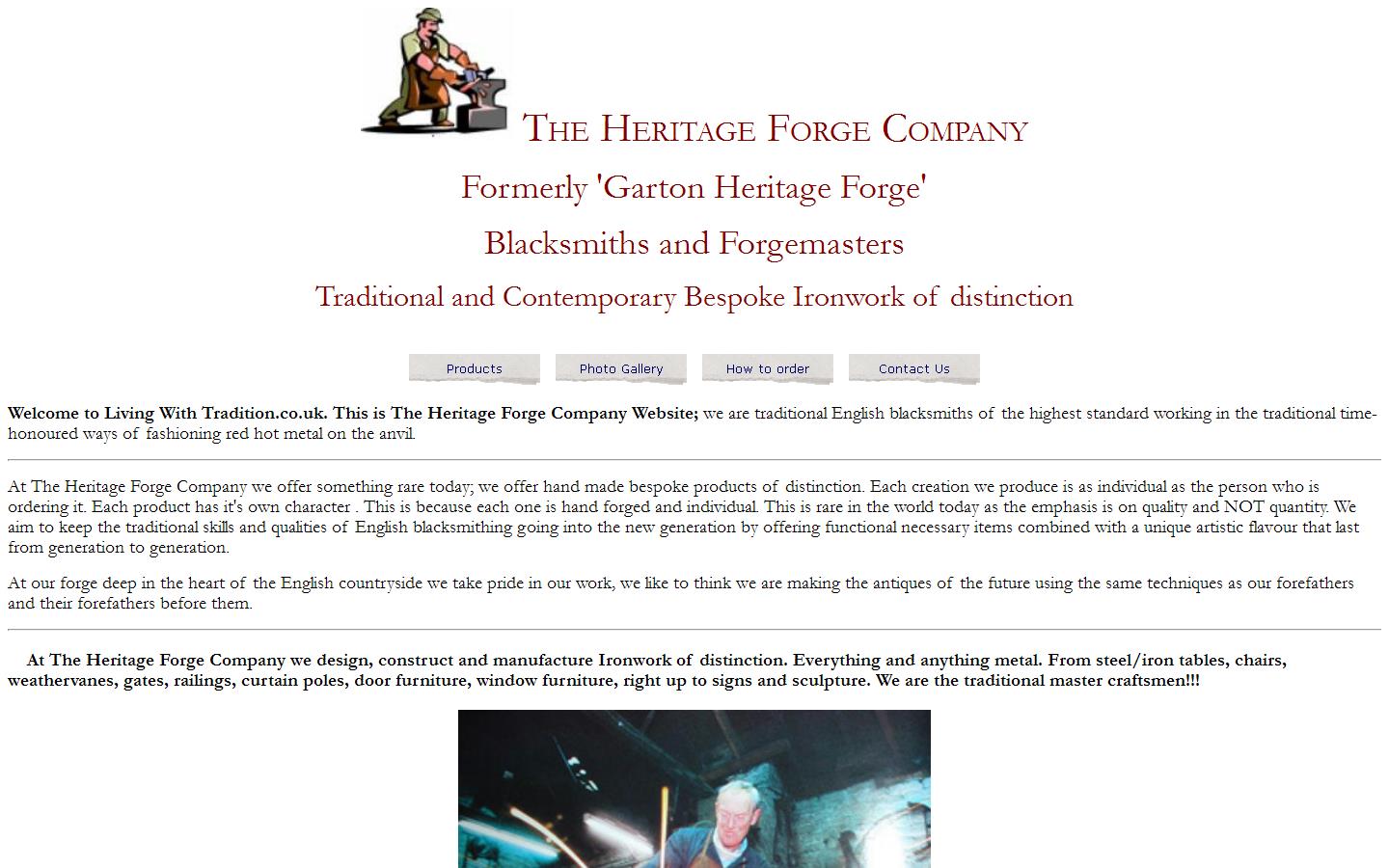 Garton Heritage Forge Website