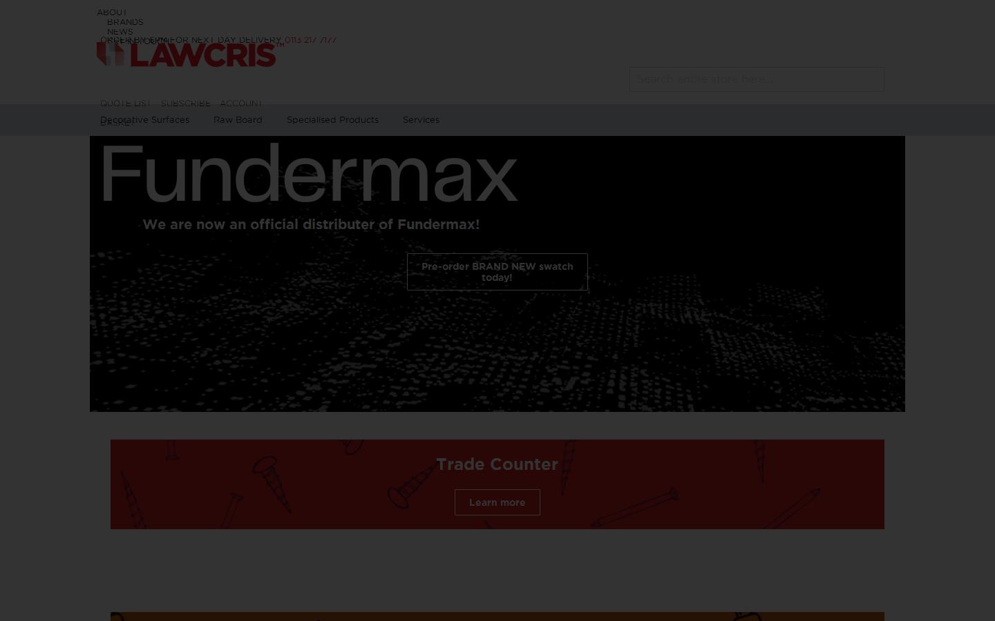 Lawcris Panel Products Ltd Website