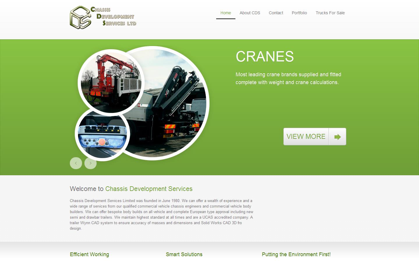 Chassis Development Services Ltd Website