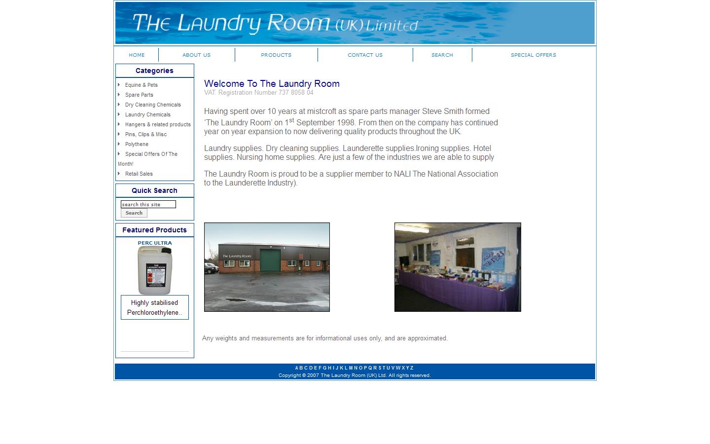 The Laundry Room UK Ltd Website
