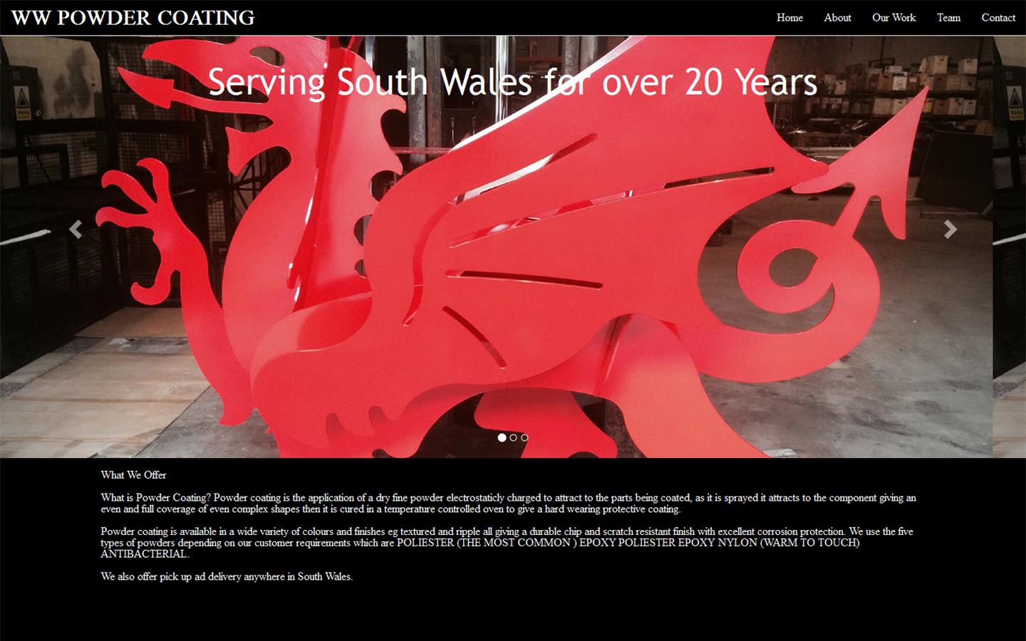 W W Powder Coating Website