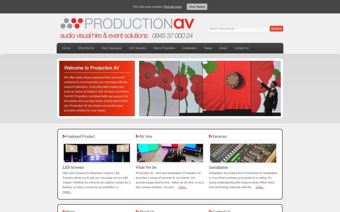 Production AV Website