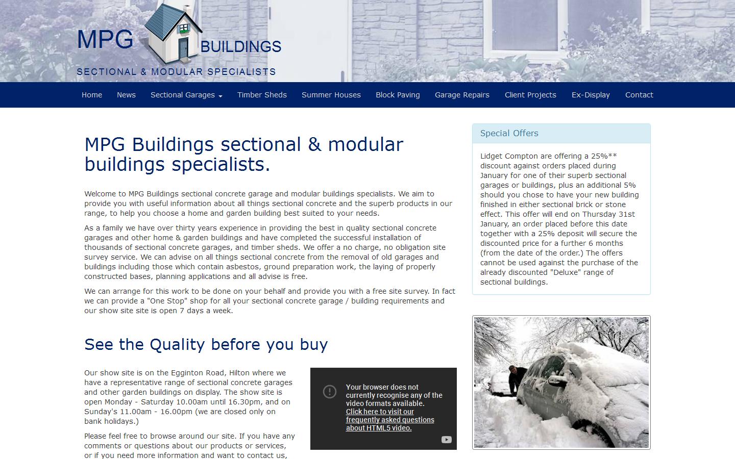 M P G Buildings Website