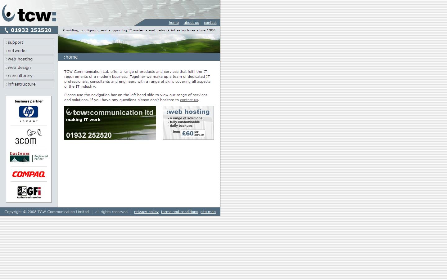 T C W Communications Ltd Website