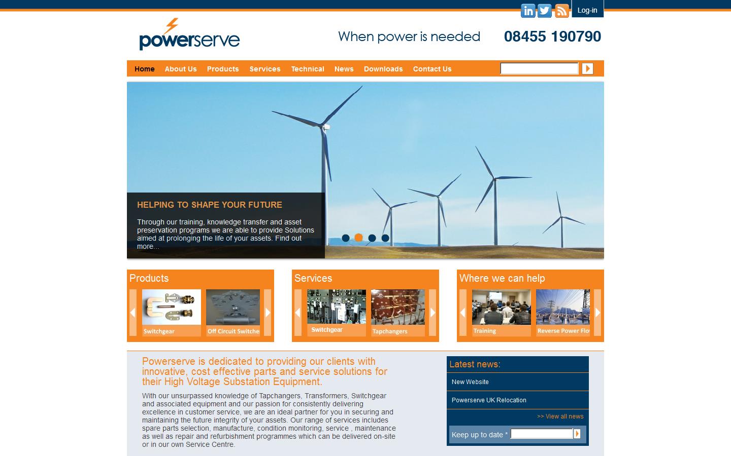 Powerserve UK Ltd Website