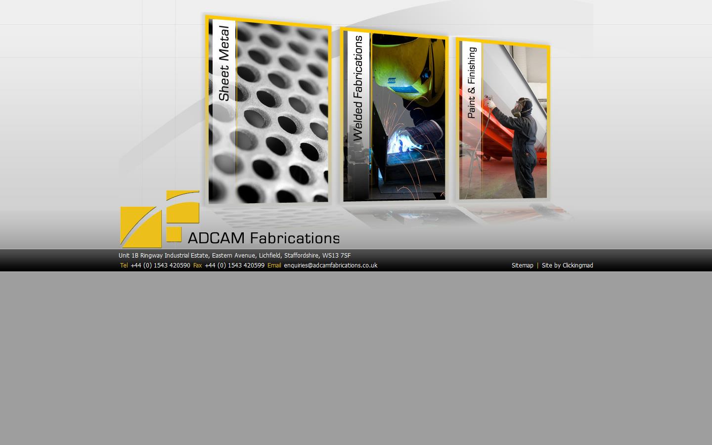 Adcam Fabrications Ltd Website