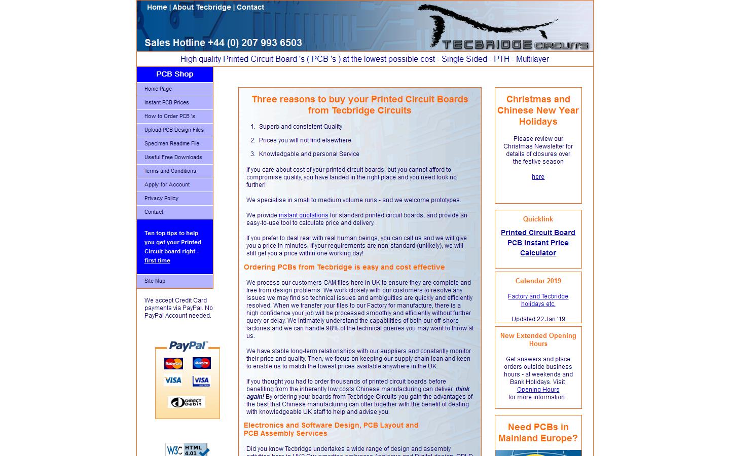 Tecbridge Circuits Website