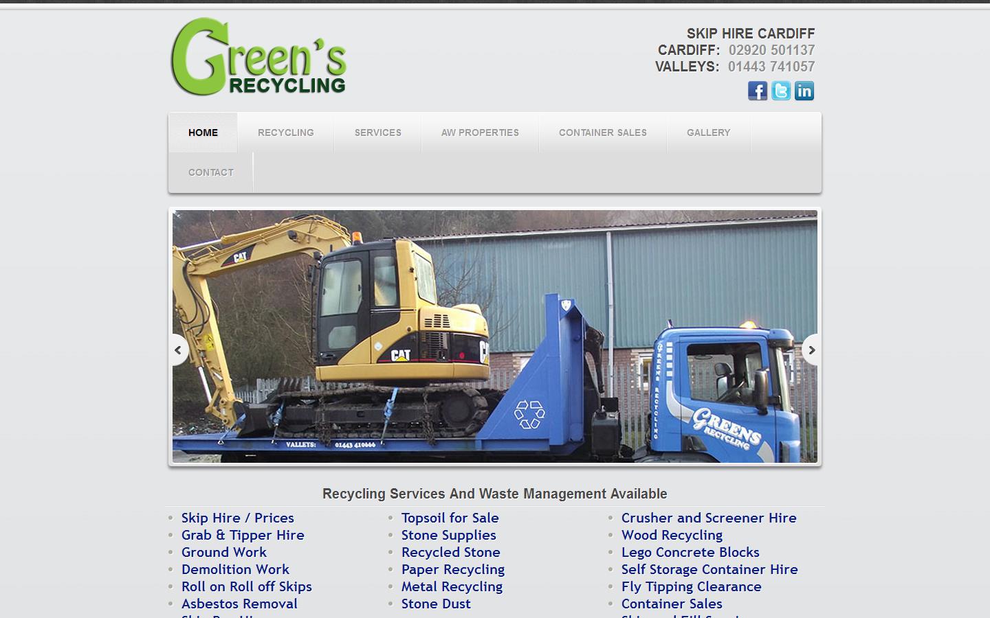 Green''s Recycling Website