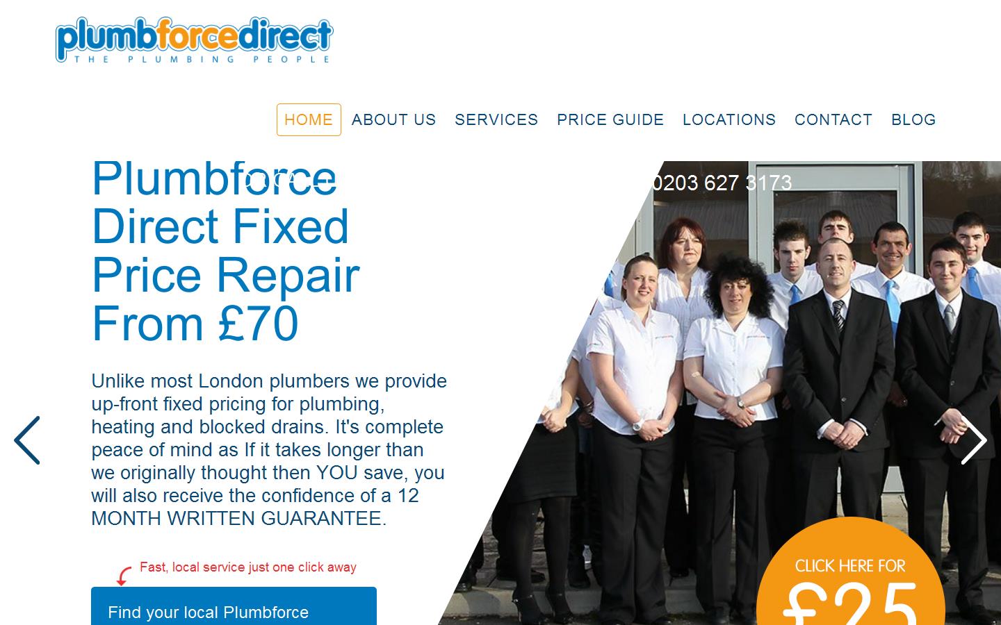 Plumb Force Direct Website