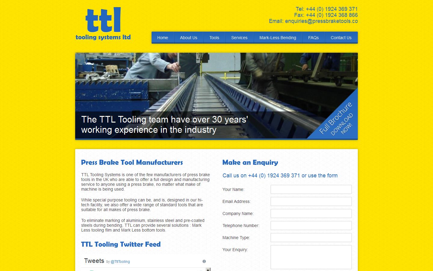 T T L Tooling Systems Ltd Website