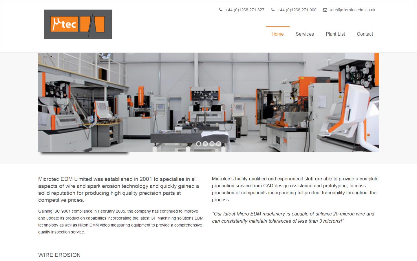 Microtec E D M Ltd Website