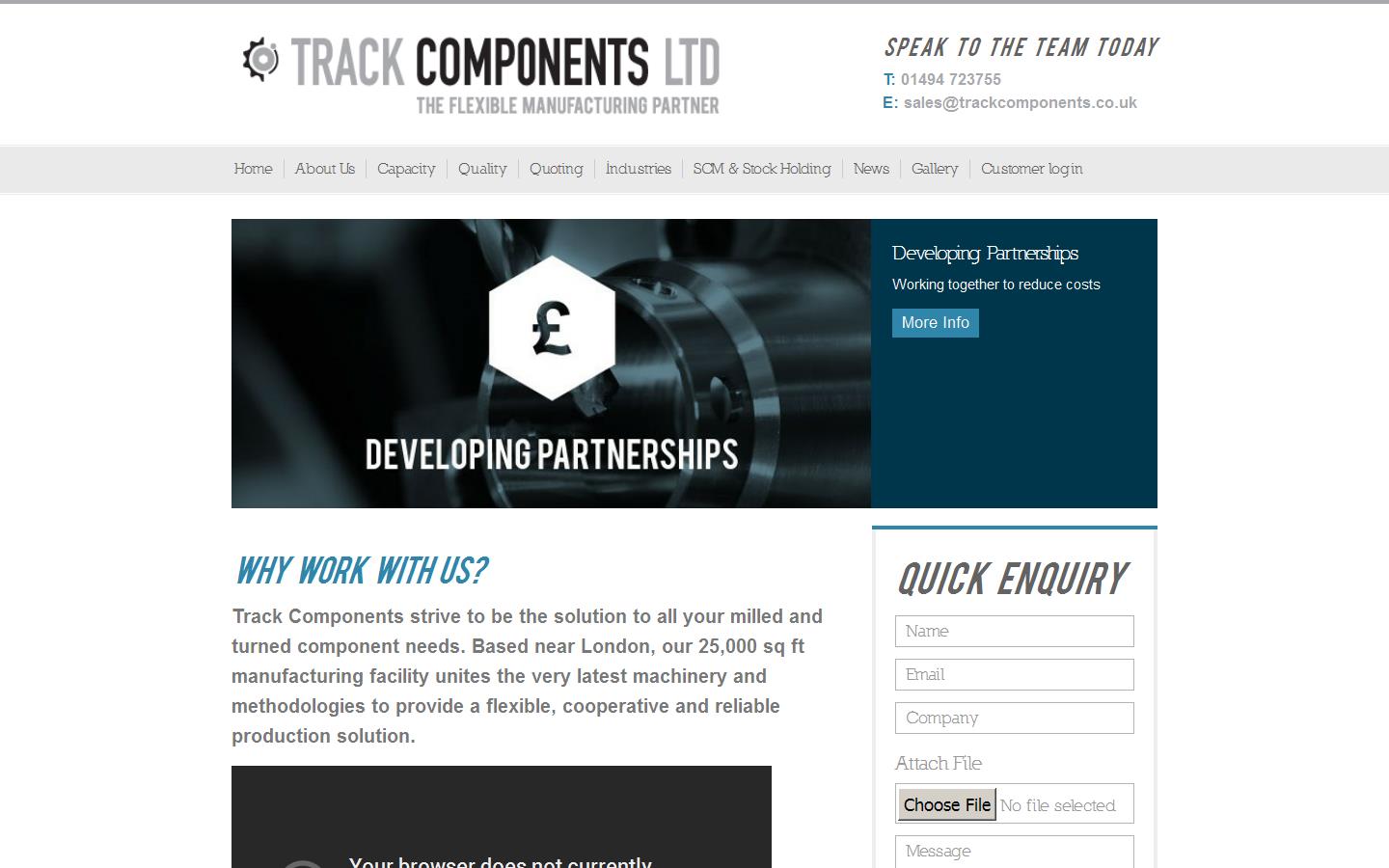 Track Components Ltd Website
