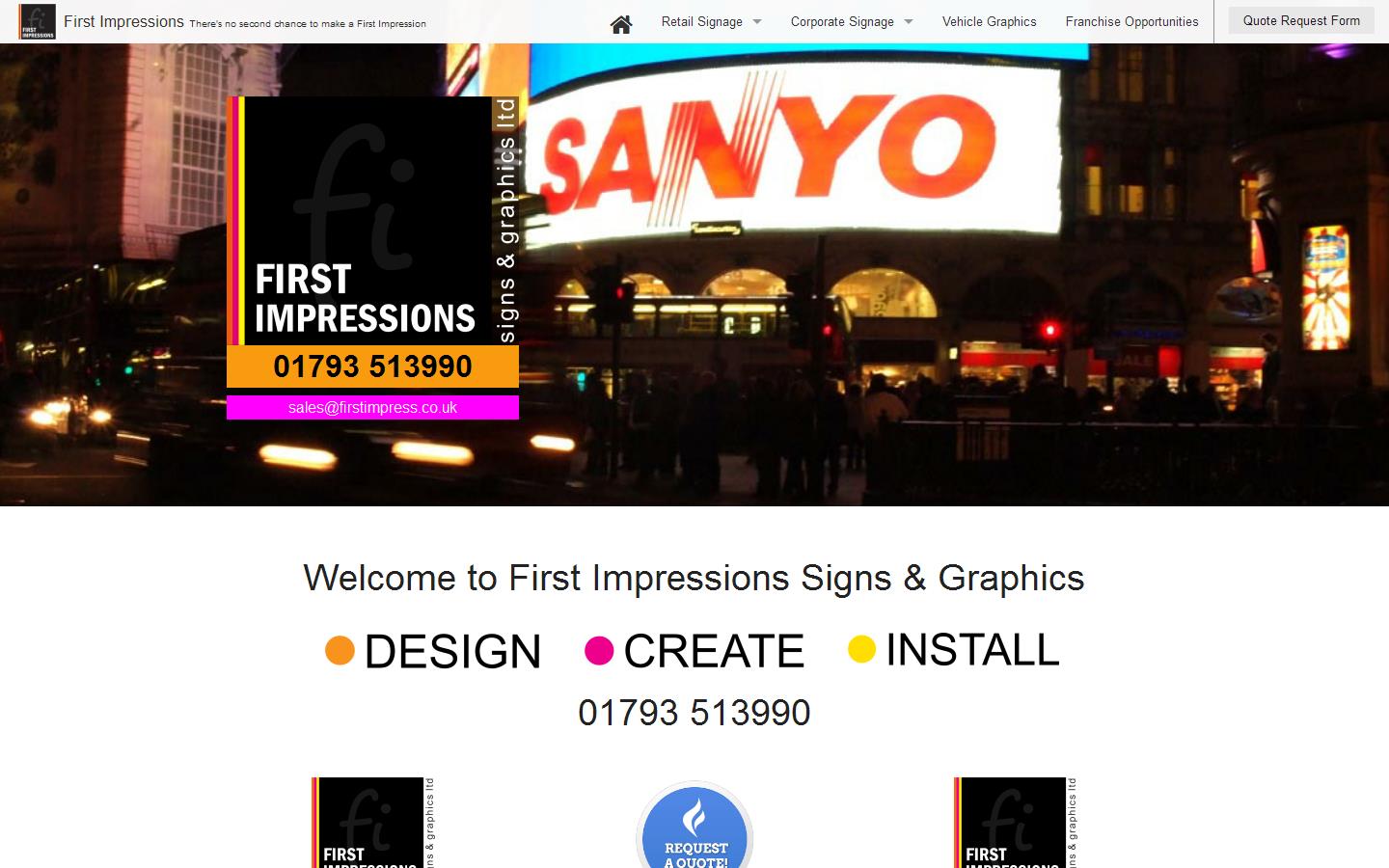 First Impressions Signs & Graphics Website