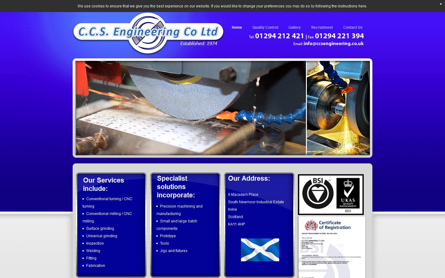 C C S Engineering Co. Ltd Website