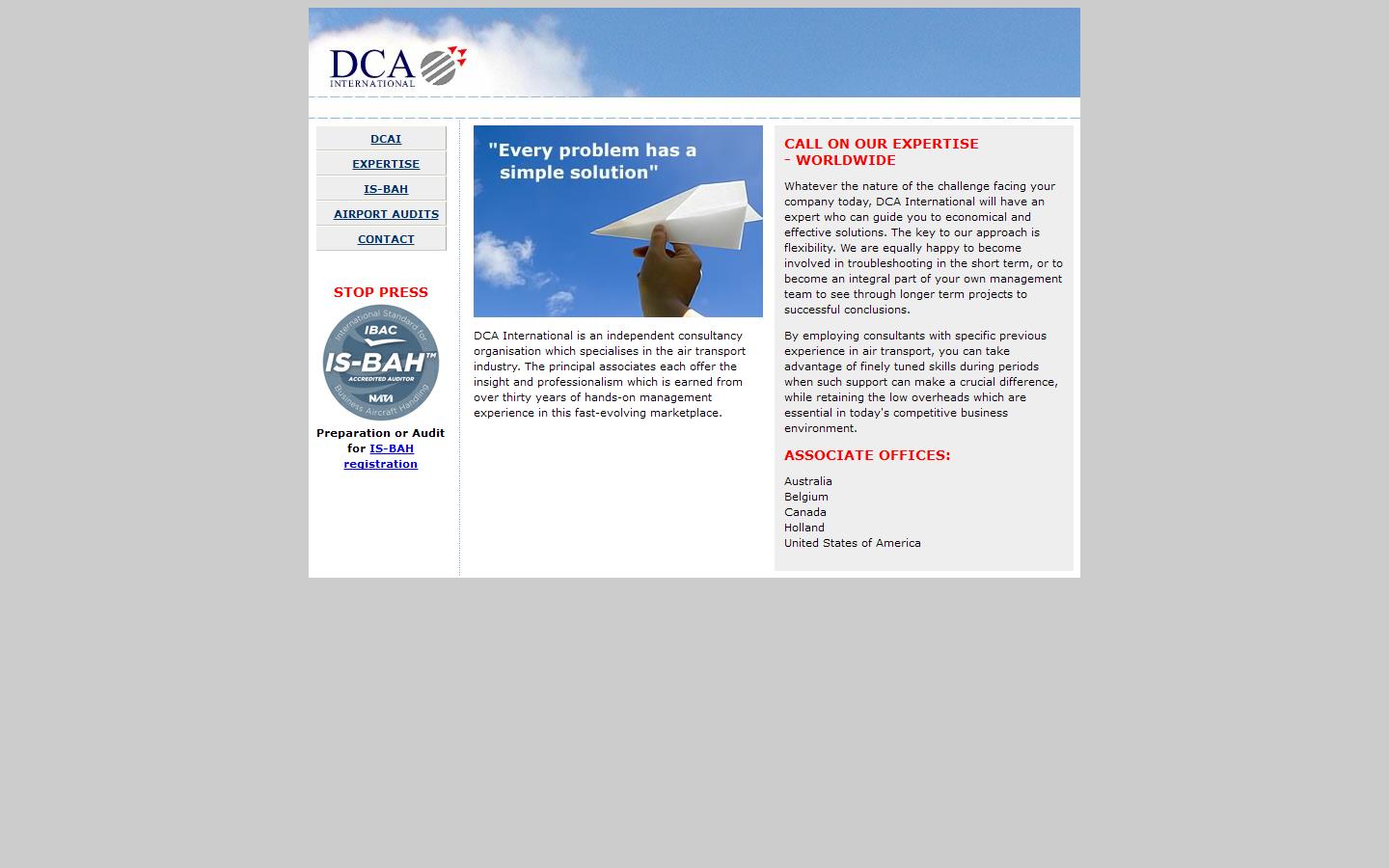 D C A International Website