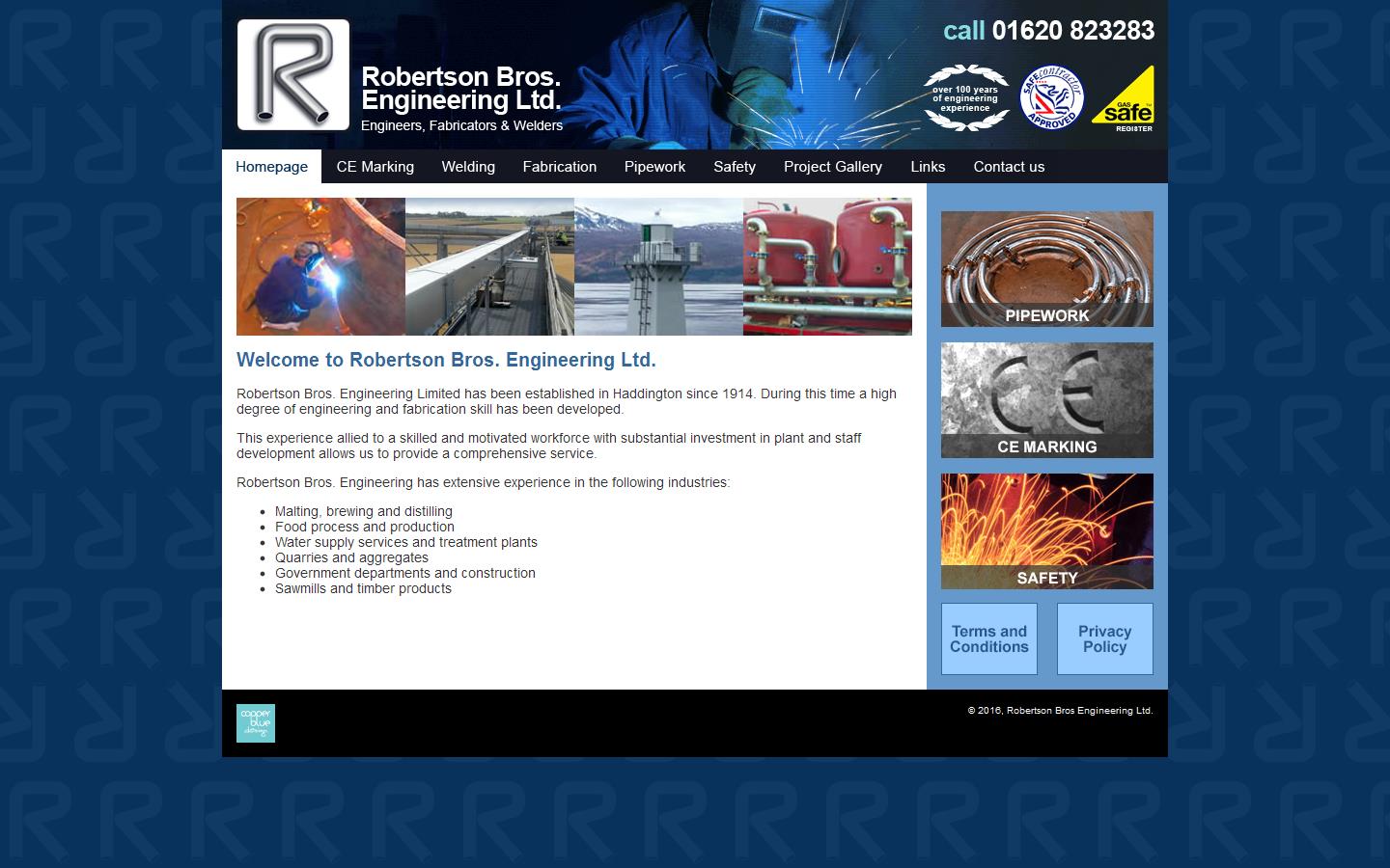 Robertson Bros Engineering Ltd Website